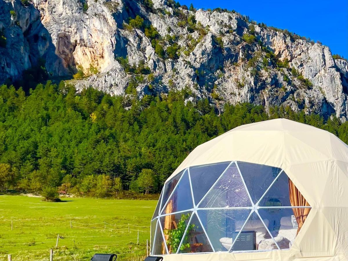 Готель Glamping Hohe Wand - Zelt Mit Sternenfenster Und Whirlpool Maiersdorf Екстер'єр фото